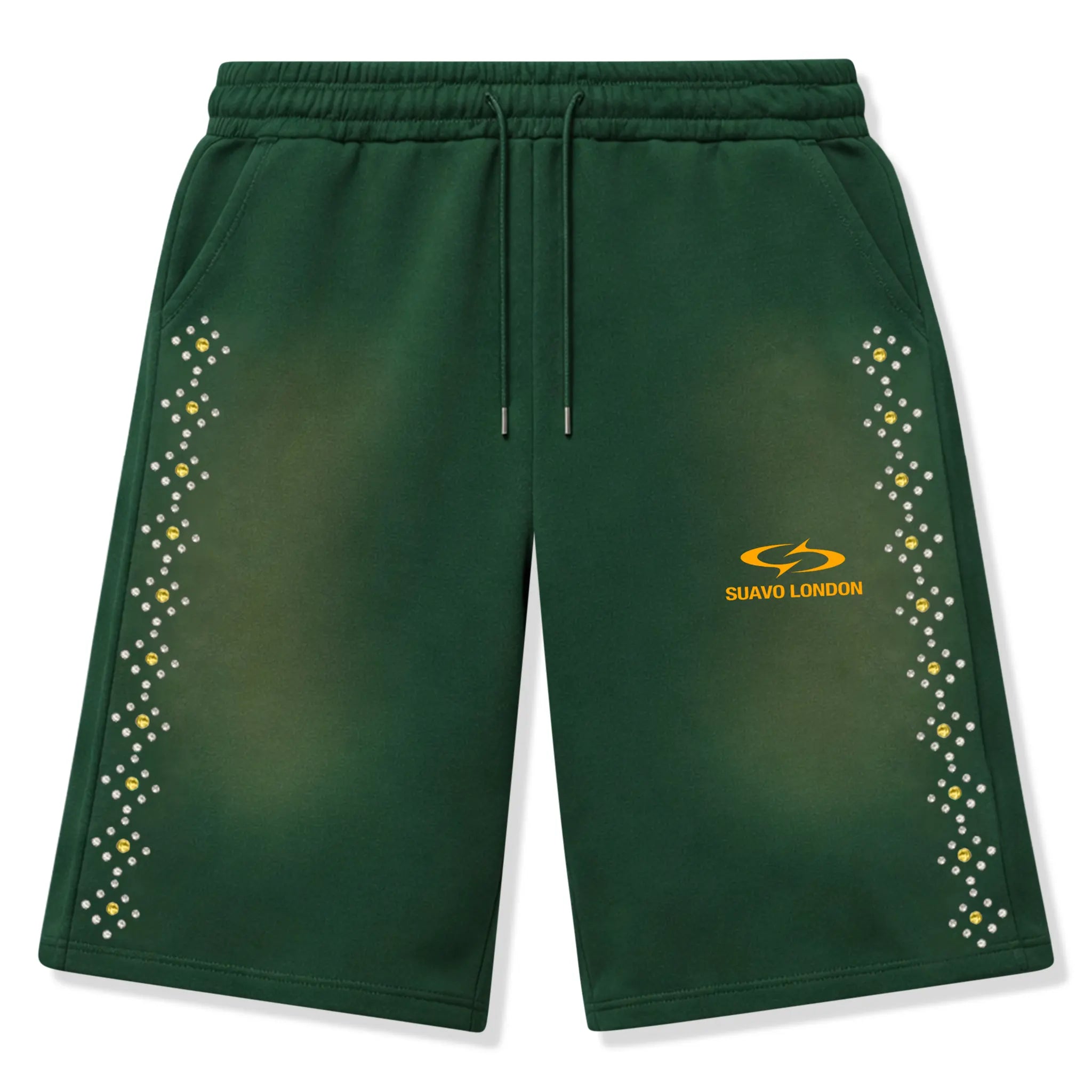 Suavo London Sudded Green Shorts